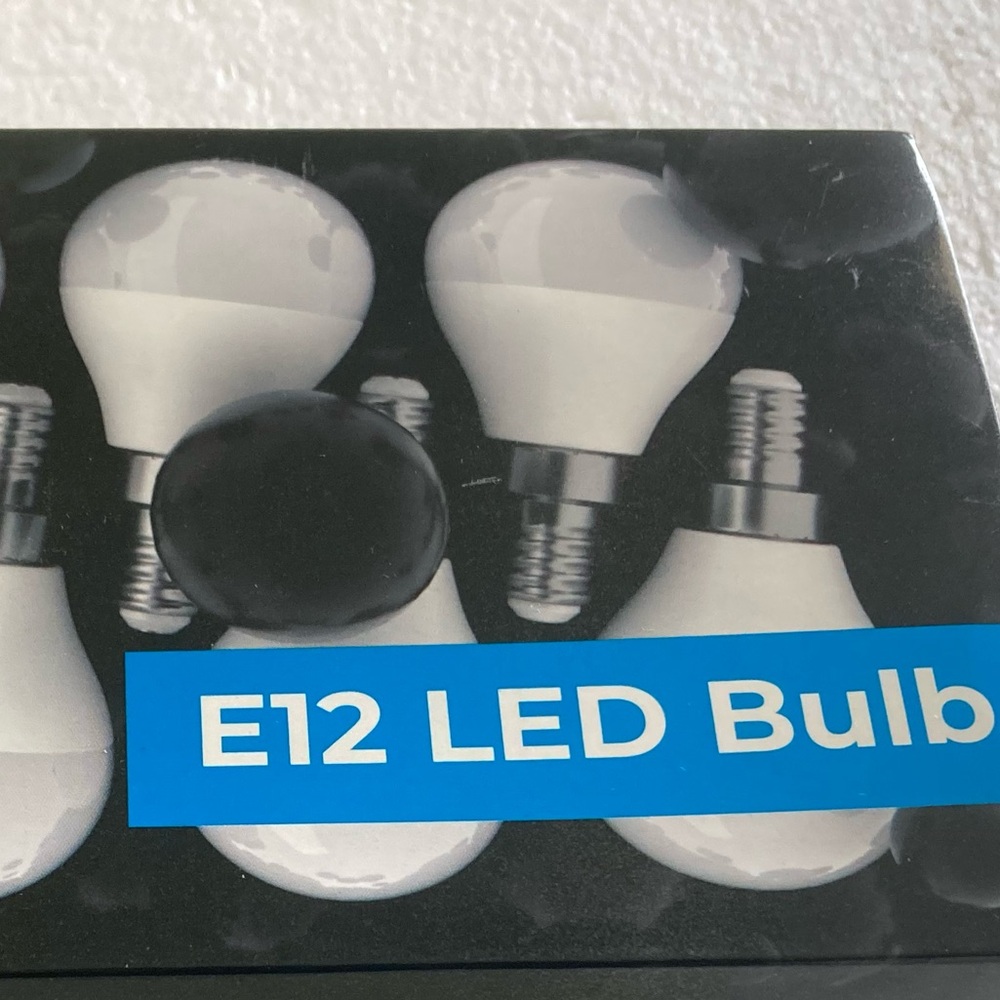 E12 LED Candelabra Bulbs.